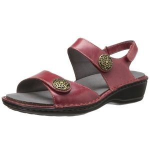 Woman’s, Red Aravon Candance Sandals.